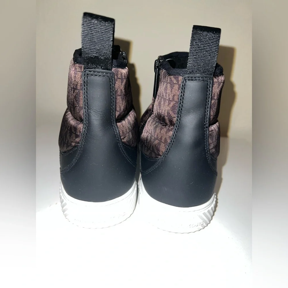 Men’s MICHAEL KORS Baxter Logo Quilted Nylon Sneaker Boots Shoes Sz 8.5 - Picture 4 of 14